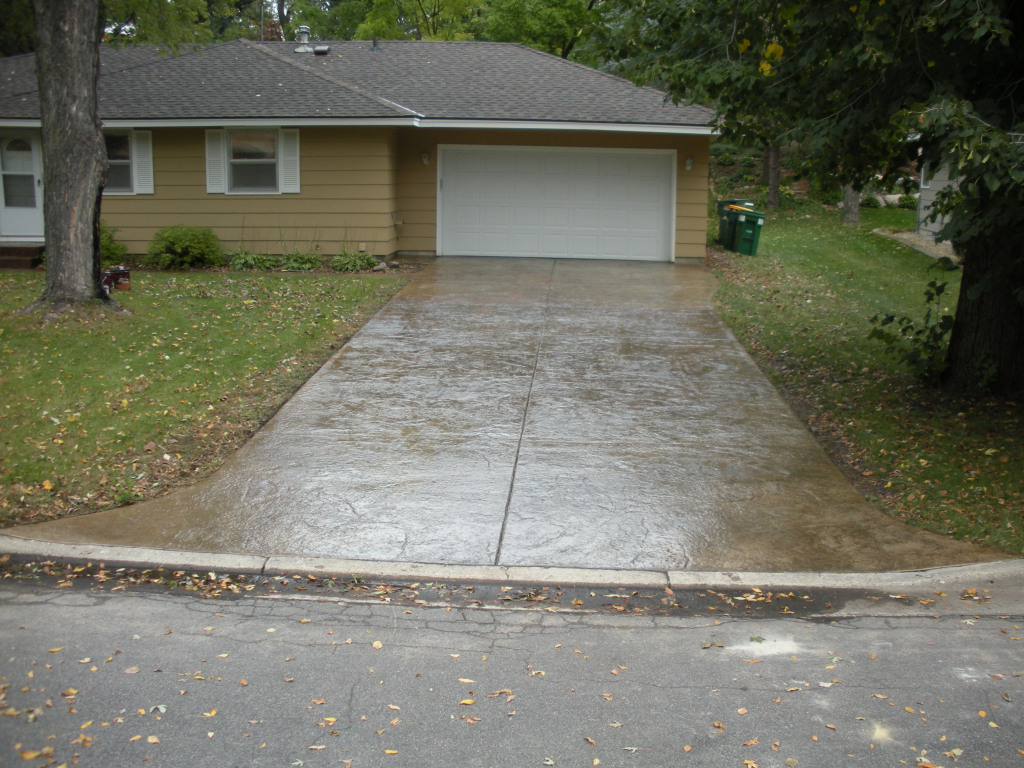 Bloomington, MN Stamped Concrete Driveway